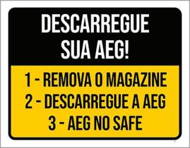 Kit 10 Placas Descarregue Sua Aeg