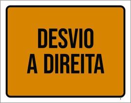 Kit 10 Placas Desvio A Direita 36X46