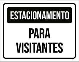 Kit 10 Placas Estacionamento Para Visitantes 36X46