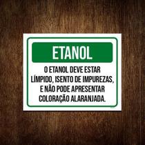 Kit 10 Placas Etanol Deve Estar Límpido Isento Impurezas