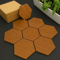 Kit 10 Placas Hexagonal Decoração De Parede 3D Hexágonos Uv Autocolante Kit 10 Placas Hexagonal Decoração De Parede 3D Hexágonos Uv Autocolante