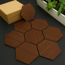 Kit 10 Placas Hexagonal Decoração De Parede 3D Hexágonos Uv Autocolante
