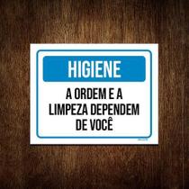 Kit 10 Placas Higiene A Ordem E Limpeza Dependem De Você Kit 10 Placas Higiene A Ordem E Limpeza Dependem De Você