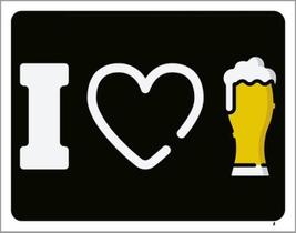 Kit 10 Placas I Love Beer 36X46