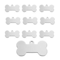 Kit 10 Placas Identificação Pet Inox 430 Pingente Chaveiro Kit 10 Placas Identificação Pet Inox 430 Pingente Chaveiro