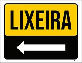 Kit 10 Placas Identifique-Se Portaria Lado Seta Esquerda