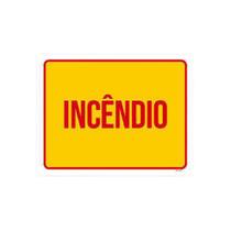 Kit 10 Placas Indicativa Ambiente Incêndio