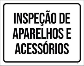 Kit 10 Placas Inspeção De Aparelhos Acessórios 36X46