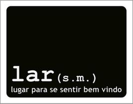 Kit 10 Placas Lar Lugar Sentir Bem Vindo 36X46