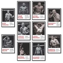 Kit 10 Placas Lutadores Brasileiros De Mma Tam A4 21x29,7cm Em Mdf Premium Kit 10 Placas Lutadores Brasileiros De Mma Tam A4 21x29,7cm Em Mdf Premium