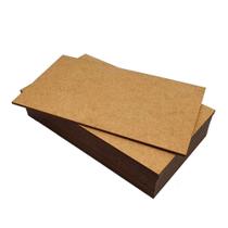 Kit 10 Placas Mdf Cru 20x15cm Chapa 3mm - Quadros P/ Artesanato