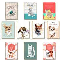 Kit 10 Placas MDF Pets Parede Criativa para Ambientes DC14