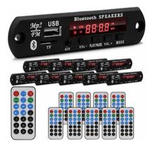 Kit 10 Placas MP3 Player Bluetooth/USB/SD/AUX/FM Com Controle