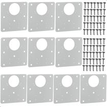 Kit 10 Placas Para Reparo De Porta Dobradiça Armário Mdf QDD Kit 10 Placas Para Reparo De Porta Dobradiça Armário Mdf QDD