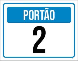 Kit 10 Placas Portão 2 ul 36X46