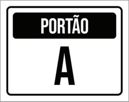 Kit 10 Placas Portão A 36X46