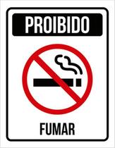 Kit 10 Placas Proibido Fumar 36X46