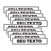 Kit 10 placas PVC personalizadas 25x5cm Kit 10 placas PVC personalizadas 25x5cm