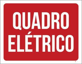 Kit 10 Placas Quadro Elétrico Vermelho 36X46