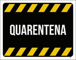 Kit 10 Placas Quarentena 36X46