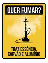 Kit 10 Placas Quer Fumar Tr Essência 36X46