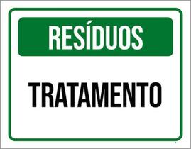 Kit 10 Placas Resíduos Tratamento