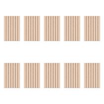 Kit 10 Placas Ripadas Adesivas PVC Painel Decorativo Marrom Kit 10 Placas Ripadas Adesivas PVC Painel Decorativo Marrom
