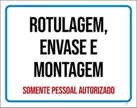 Kit 10 Placas Rotulagem Envase Montagem 36X46