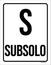 Kit 10 Placas S Subsolo