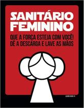 Kit 10 Placas Sanitário Feminino Princesa 36X46