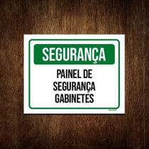 Kit 10 Placas Segurança Painel De Segurança Gabinetes