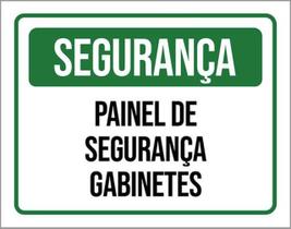 Kit 10 Placas Segurança Painel Gaginetes 36X46