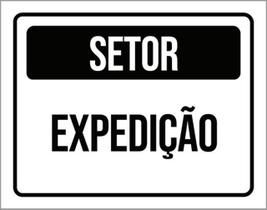 Kit 10 Placas Setor Expediçao 36X46