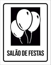 Kit 10 Placas Setor Salão De Festas 36X46