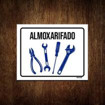 Kit 10 Placas Sinalização Almoxarifado Ferramentas