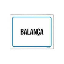 Kit 10 Placas Sinalização Ambiente Balança