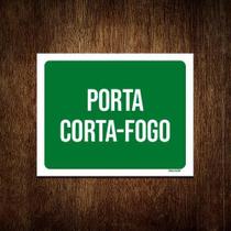 Kit 10 Placas Sinalização Ambiente Porta Corta-Fogo