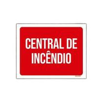 Kit 10 Placas Sinalização Central De Incendio