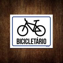 Kit 10 Placas Sinalização Condomínio Bicicletário