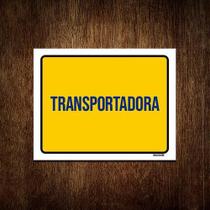 Kit 10 Placas Sinalização Correio Transportadora