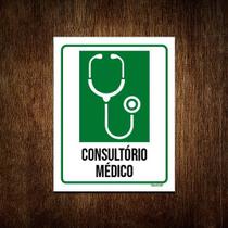 Kit 10 Placas Sinalização Hospitalar Consultório Médico