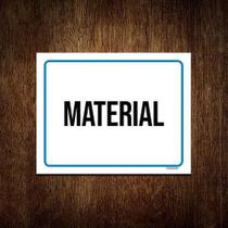 Kit 10 Placas Sinalização - Material ul Kit 10 Placas Sinalização - Material ul