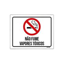 Kit 10 Placas Sinalização Não Fume Vapores Tóxicos Kit 10 Placas Sinalização Não Fume Vapores Tóxicos