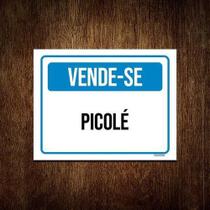 Kit 10 Placas Sinalização Vende-Se Picolé ul