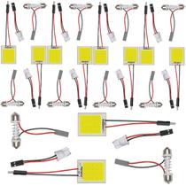 Kit 10 Placas Super LED Cob 24 Chips 12v Para Carro Teto e Porta Malas Automotivo