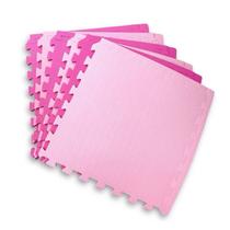 Kit 10 Placas Tatame Eva 50X50 Rosa Yoga Pilates Premium Kit 10 Placas Tatame Eva 50X50 Rosa Yoga Pilates Premium