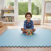 Kit 10 Placas Tatame Tapete EVA 50x50cm 10mm Linha Econômica Pq Defeito Piso Antiderrapante para Academia Treinos Pilates Yoga Área Infantil bebe