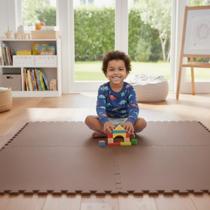 Kit 10 Placas Tatame Tapete EVA 50x50cm 10mm Linha Econômica Pq Defeito Piso Antiderrapante para Academia Treinos Pilates Yoga Área Infantil bebe