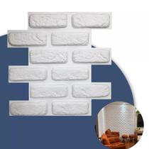 Kit 10 Placas Tijolinho Revestimento Decorativo Parede Painel Impermeavel Flexivel Cozinha 3D PVC Kit 10 Placas Tijolinho Revestimento Decorativo Parede Painel Impermeavel Flexivel Cozinha 3D PVC