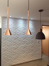 Kit 10 Placas Tijolinho Revestimento Decorativo Parede Painel Impermeavel Flexivel Cozinha 3D PVC